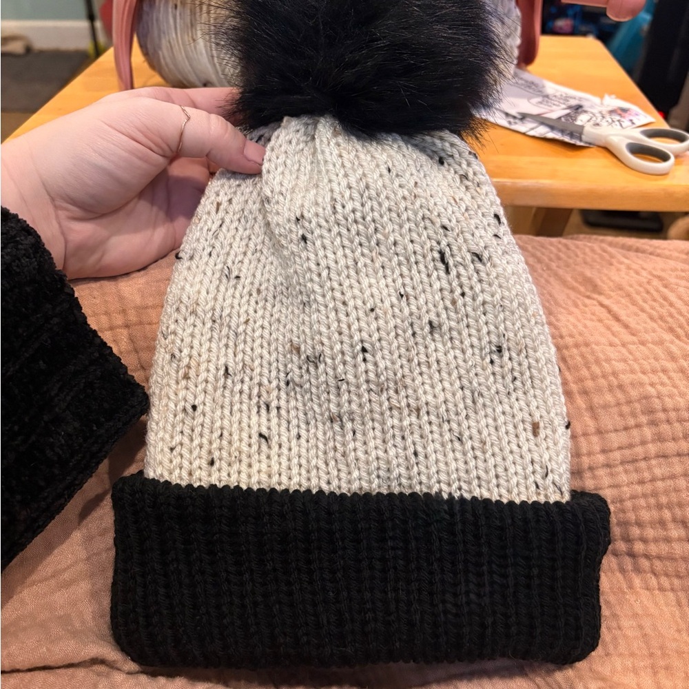 Cozy Knit Beanie with Pom Pom